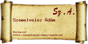 Szemelveisz Ádám névjegykártya